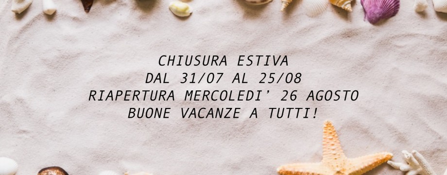 INFO CHIUSURA